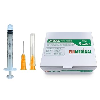 Amazon.com: Elimedical Veterinary Syringe with Needle, Luer
